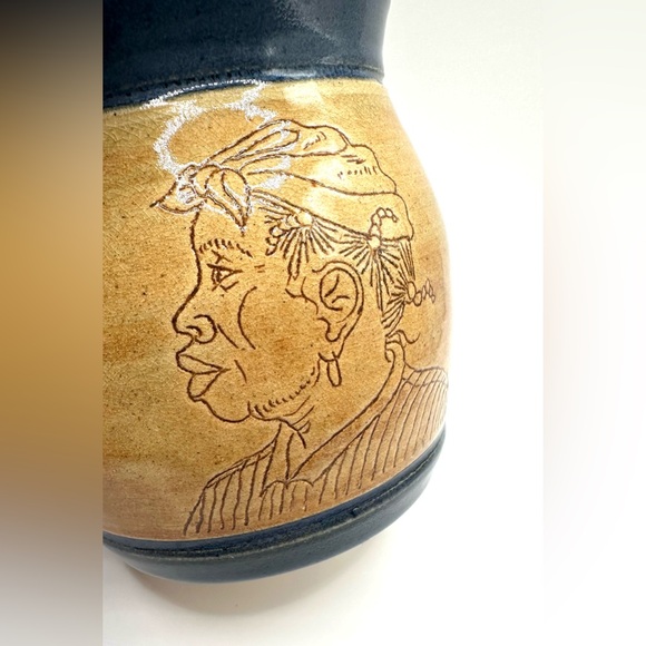 RARE! Sugar Bowl & Creamer Signed Eugene Pottery South Carolina 10/1992 - Picture 7 of 11